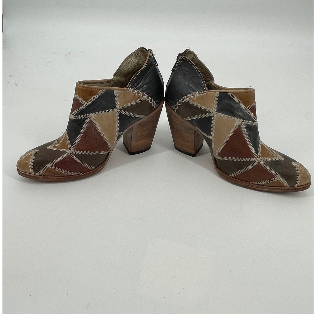 Freebird By Steven Multicolor Patchwork Ankle Boo… - image 3